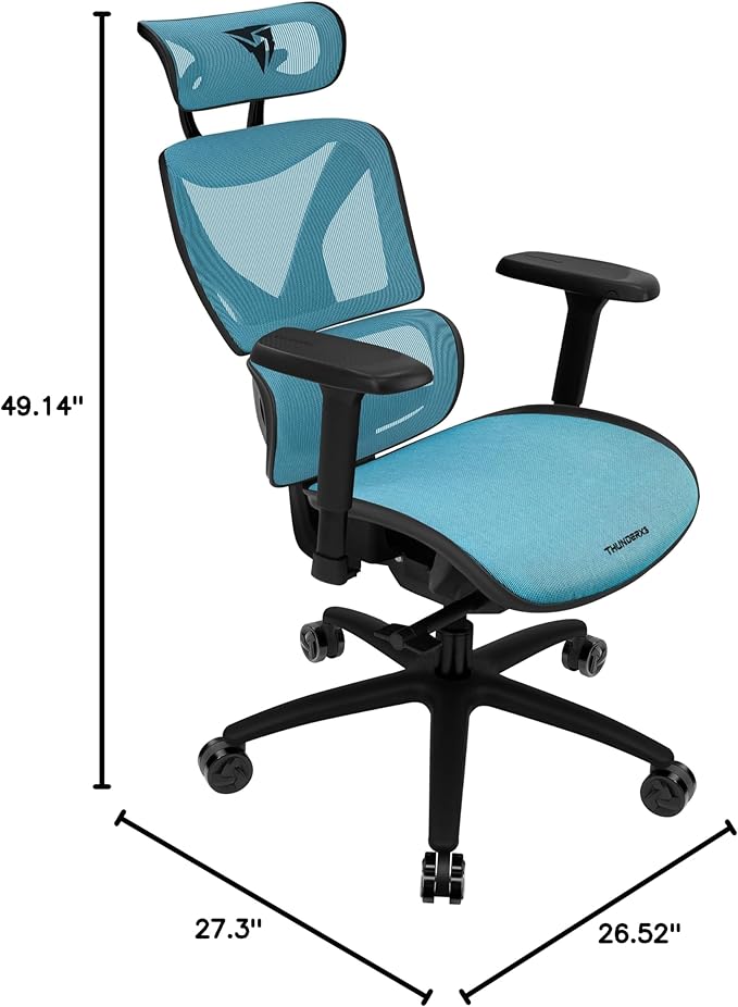 XTC Chroma Ergonomic Chair Blue/Black ThunderX3