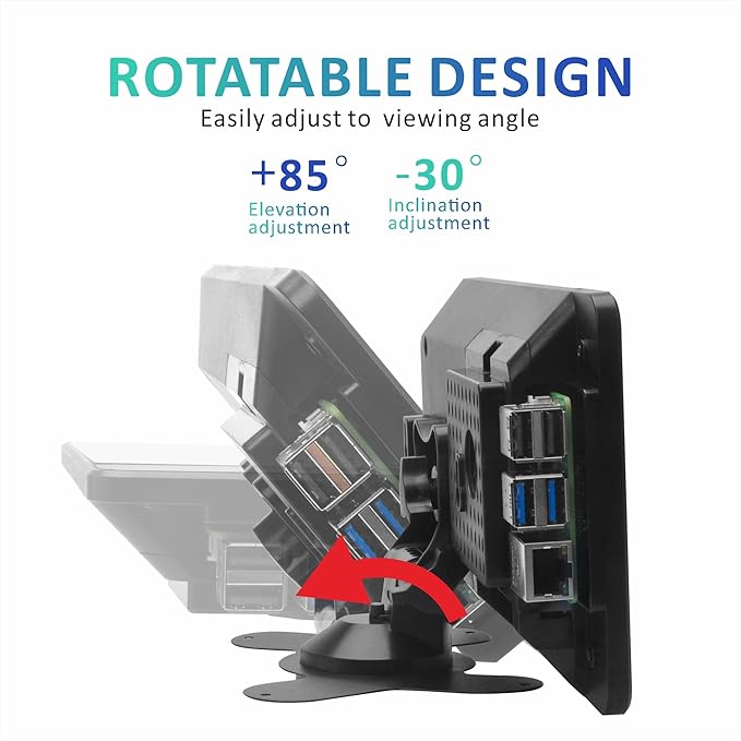 OSOYOO PiStudio Case with 7-inch IPS DSI V4.0 Touch Screen: A Comprehensive Touchscreen Solution for Raspberry Pi 5 4 3 2 Projects