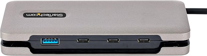 StarTech.com 4-Port USB-C Hub - 1x USB-A &amp 3X USB-C Ports - USB 3.2 Gen 2 (10Gbps) - Bus Powered - USB Type C Hub w/ 12.6in/32cm Wrap-Around Cable - Portable USB-C to USB-A Hub/Splitter (HB31CM1A3