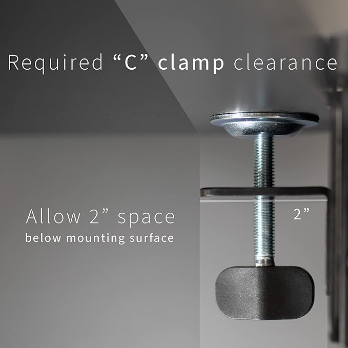 VIVO Clamp-on 24 x 12 inch (14 Including Clamps) Desk Extender Wrist Support Foldable Keyboard Tray Table Mount for Sit Stand Desks Black DESK-EXT24.