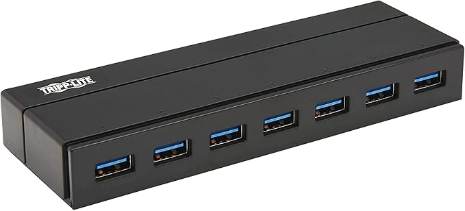 Tripp Lite 7-Port USB-A 3.0 SuperSpeed Hub with 2A USB Charging Port for Fast Charging (U360-007)
