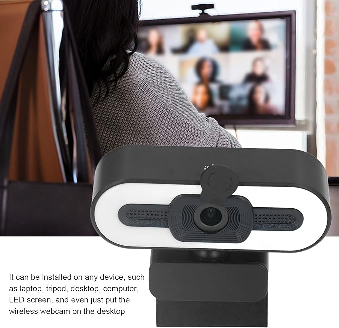 1080P HD Web Camera with Auto Focusing and Noise Reduction Plug and Play USB Computer Webcam for Desktop – Clear Video Calls Wide Compatibility for Work and Study