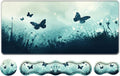 Keyboard Wrist Rest SetMemory Foam Wrist Support Mouse Pad31.5x11.8 Desk Mat for Comfortable Typing &amp Pain ReliefNon-Slip Base for Office &amp Home Use - Butterfly