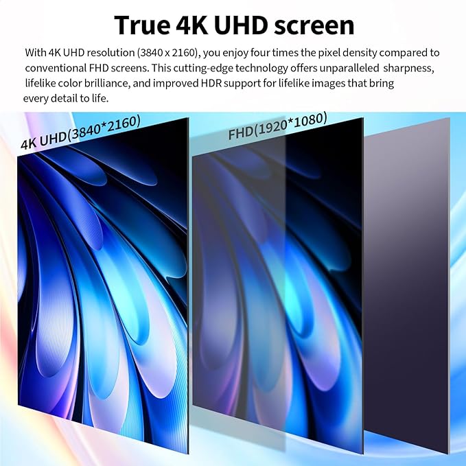 ZZA 32 Inch Curved Gaming MonitorUHD 3840 * 2160 60Hz 4K PC Monitor Curved 1500R4000:1 Contrast1Ms MPRTHDRFreeSyncVAHDMI DP1.4