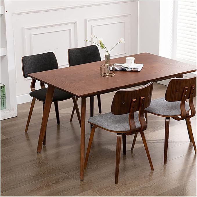 Adjustable Office Computer Chair with Armrest Solid Wood Dining Chairs Kitchen Bedroom Backrest Chair Home Furniture Stool Hotel Restaurant Chair(Log Black)