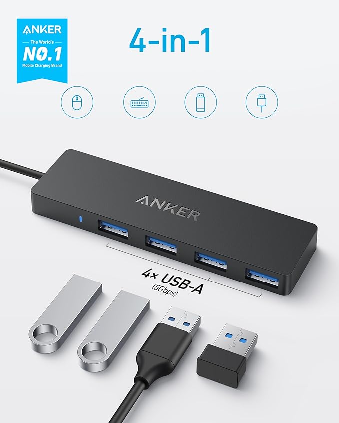 Anker USB C Hub 5-in-1 USB Hub for Laptops &amp USB C Hub 7-in-1 Multi-Port USB Adapter (Bundle)