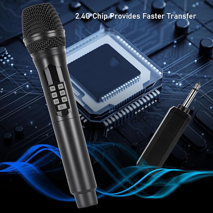 Wireless Dynamic Mic with Stable Connectivity and Versatile Sound Effects for Live Broadcast Portable Karaoke Microphone for Events