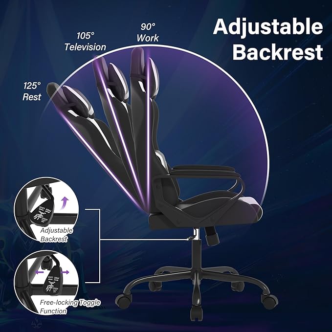 Cheap Gaming Chair PC Chair Office Chair Computer Chair Recliner Game Chair Ergonomic Chair High Back Video Game Chairs for Kids Silla Gamer Chair with Headrest Lumbar Support