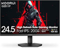 KOORUI 24.5 Inch Gaming Monitor 200Hz 1ms FHD(1920 * 1080p) IPS Display HDR400 90% DCI-P3 Color Gamut with Adaptive Sync HDMI &amp DP Port Black G2511P