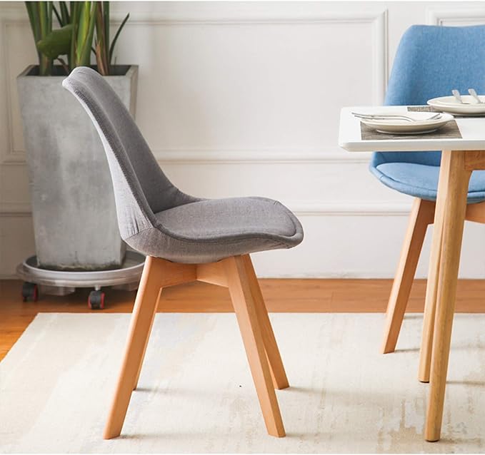 Mlaea Computer Racing Gaming Chair Conference Reception Work Chair with Wood FrameTV Station Lounge Laboratory Chair 48 * 60 * 82CM(Color:#7)