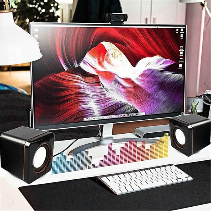 Portable Computer Speakers USB Powered Desktop Mini Speaker Bass Sound Music Player System Wired Small Speaker