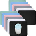 Kanayu 12 Pcs Mouse Pad Bulk 10.2 x 8.3 x 0.12 Inch with Non Slip Rubber Base Stitched Waterproof Mouse Pad Washable and Dirt Resistant Square Multicolored
