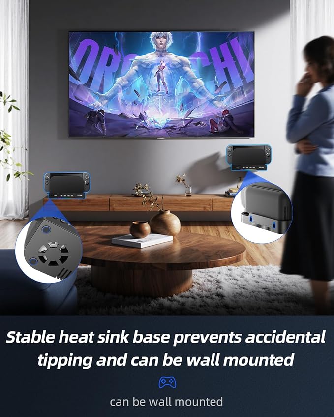 Cooling Fan for Switch 2 DockRGB Cooling Fan for Nintendo Switch 2 Dock3-Speed Adjustable AirflowHigh-Efficiency Heat Dissipation Ultra-Quiet Operationwith 4 USB HUB Portsfor Switch2 Accessories
