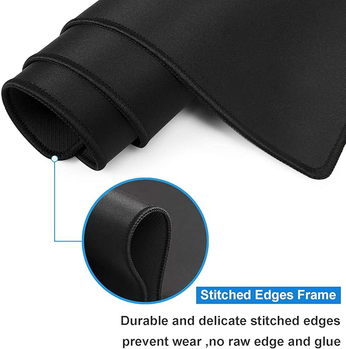 Extra Large Gaming Mouse Pad Design Desk Pad XXLMousepad with Non-Slip Rubber Base &amp Stitched Edges Mouse MatPortable Desk Mat for Computer Keyboard Mice Laptop and PC31.5X15.7 inches