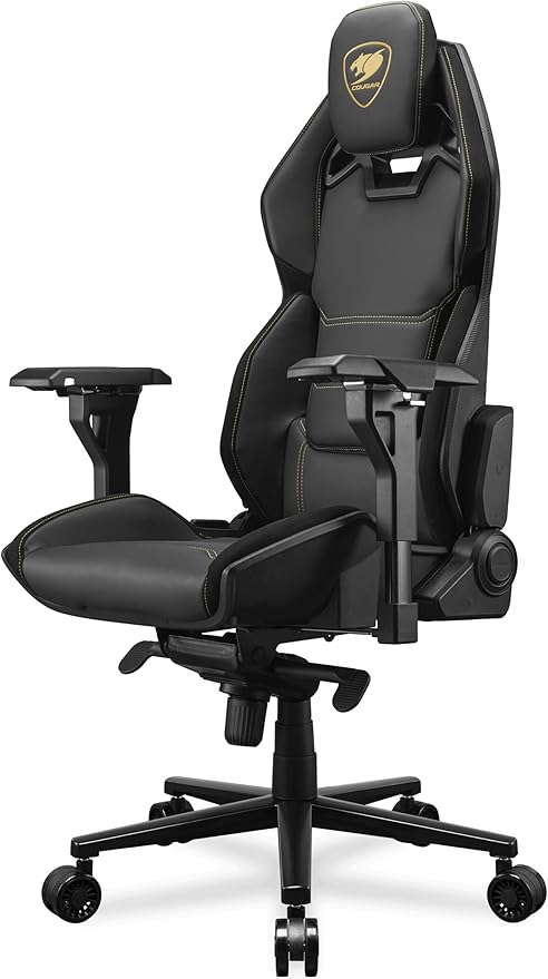 COUGAR Hotrod Royal Gaming Chair Multi-Zone Backrest External FRP Shell for Optimum Support Premium Hyper-Dura Leatherette 4D Armrest and Class 4 Gas Cylinder