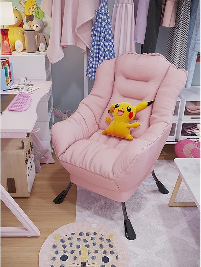 Mlaea Ergonomic Deck Chairs Comfortable Soft Bedroom Chairs Clothing Store Restaurant Gaming Reclining Chairs 45 * 45 * 85CM(Color:#6)