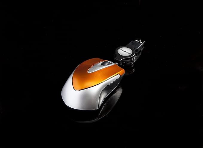 Verbatim Go Mini USB Optical 1000DPI Orange - mice (USB Office Wheel 49023