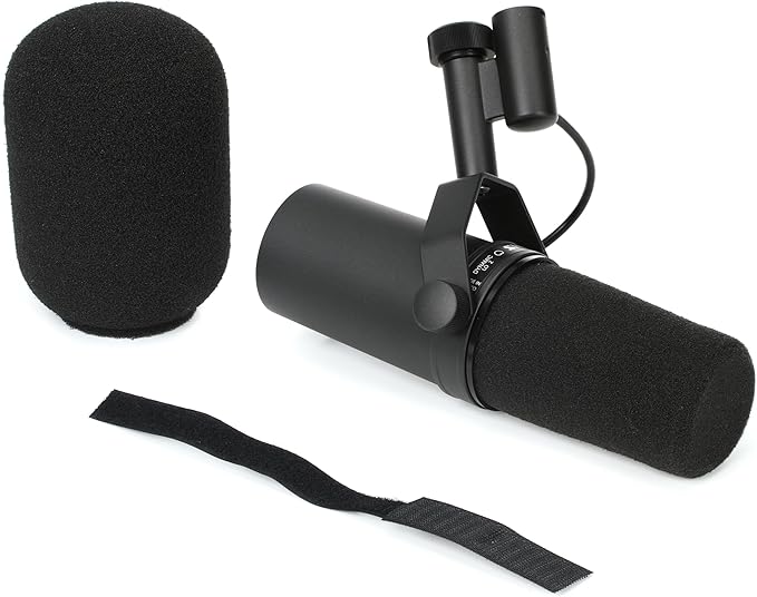 Shure SM7B Dynamic Microphone with Boom Arm and Headphones Kit