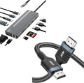 Acer 11 in 1 USB C HUB Bunlbe with acer 8K HDMI 2.1 Cable (8K@60Hz 6.6FT)