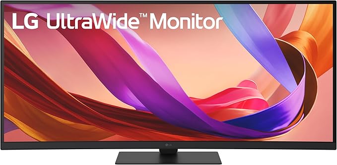 LG 34U650A-B 34-inch UltraWide WQHD (3440 x 1440) IPS Curved Wide Computer Monitor 100Hz HDR10 Built-in Speaker HDMI DisplayPort USB Type-C PD 96W Tilt/Height/Swivel Adjustable Stand Black