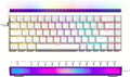 Womier 60% Percent Keyboard with Light Box Wired Keyboard Gaming Mechanical with MCA Keycaps OEM Profile Programable 64 Keys Hot Swap RGB Cream Key Board for PC Computer Win/MAC (WK68 PRO-White)