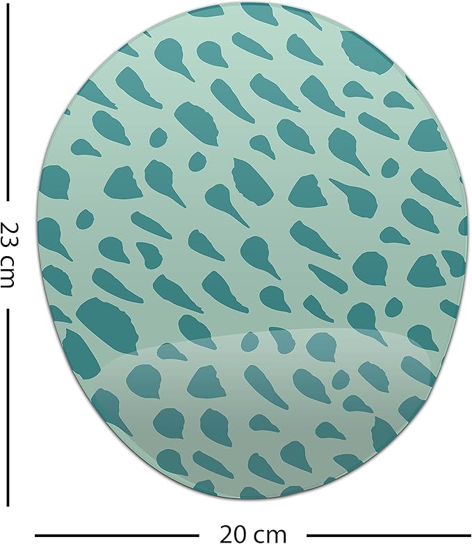 Ergonomic Mouse Pad with Wrist Rest Digital Printed Mouse Mat for Tendon Sheath Problems Non-Slip Base for Office and Home Size: 20 x 23 cm
