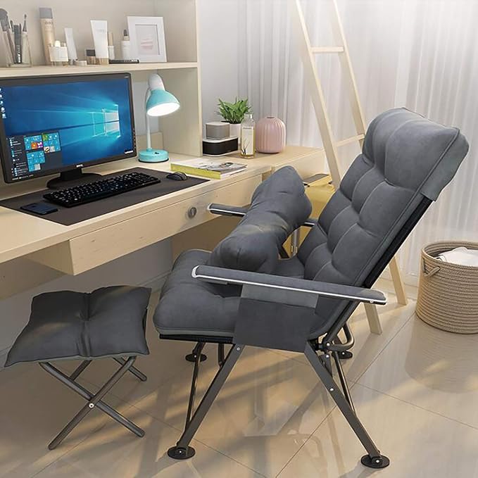 Office Chair Gaming Chair Computer Chair Reclining Chair for Outdoor Home Patio BackyardFoldable Office Chair Arm ChairAdjustable Computer Chair Oversized Desk Chair Ergonomic PC Chair wit
