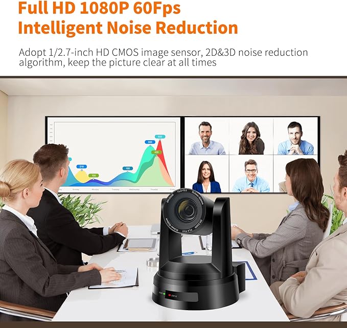 PTZ Camera 4KAI Auto Tracking USB3.0/3G-SDI/LAN HDMI PTZ Camera 20X Optical +16X Digital Zoom with PoE Live Streaming for Church WorshipOBSFacebookYouTube