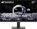 SANSUI 27-Inch IPS Monitor 120Hz Full HD 1920x1080 HDMI and DisplayPort VESA Mountable