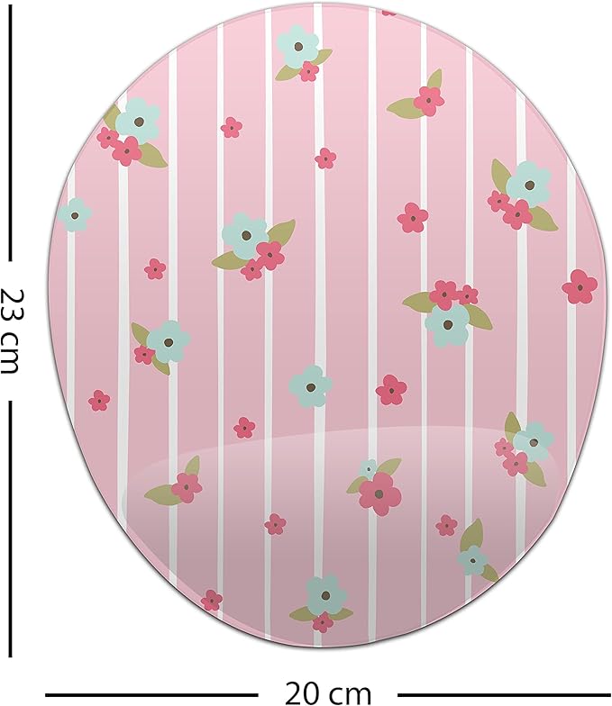 Ergonomic Mouse Pad with Wrist Rest Digital Printed Mouse Mat for Tendon Sheath Problems Non-Slip Base for Office and Home Size: 20 x 23 cm