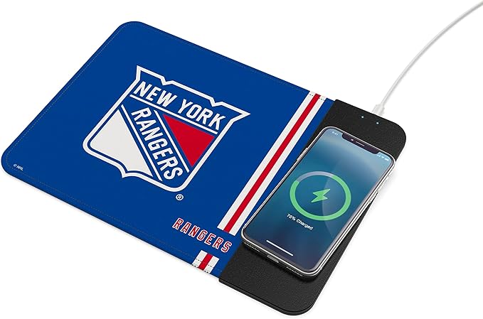 SOAR NHL Wireless Charging Mouse Pad New York Rangers