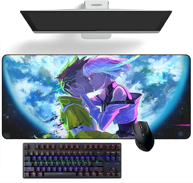 Anime Mouse pad Cyberpunk: Edgerunners Anime Mouse Pads Deskmat Keyboard Mat Large Mouse Mats 300mm*700mm*3mm