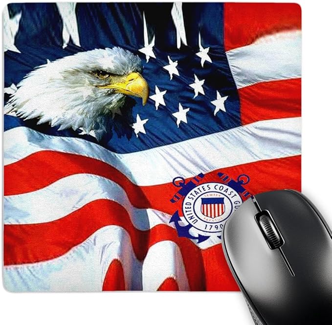 3dRose LLC 8 x 8 x 0.25 Inches Mouse Pad U.S. Coast Guard (mp_982_1)