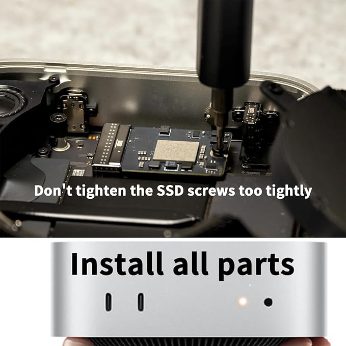 Mac mini M4 2TB Internal SSD DIY Upgrade Kit – Plug and Play Include Screwdriver &amp Tools Compatible with macOS