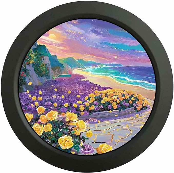 VSDISPLAY 3.4 Inch Round LCD Monitor 800x800 Circle Display for PC Case Secondary Screen Monitoring Computer PC Case DataBlack