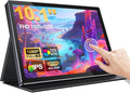 10.1 Inch FHD 1920x1200 Portable Monitor with IPS Screen Full-Featured USB-C Connection Ultra-Thin Design Compatible with Laptop PC Mac Phone PS5 with Premium Smart Case 16:10 Travel