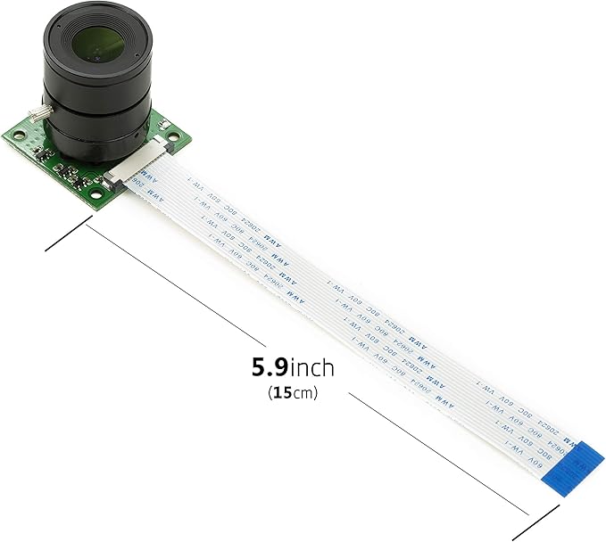 Arducam for Raspberry Pi 5 Camera Module with Interchangeable CS Mount Lens for Pi 5 4 3 3B+ 5MP OV5647 1080P