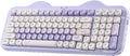 YUNZII C98 Wireless Mechanical Keyboard with Number Pad99 Key BT5.0/2.4G/USB-C Hot Swap Gasket Mount with PBT MOA KeycapsCustom RGBCute Cake Keyboard for Win/Mac (Purple Candy Linear Switch)