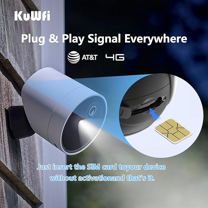 KuWFi Mobile WiFi Hotspot and 2GB Prepaid 4G LTE SIM Card