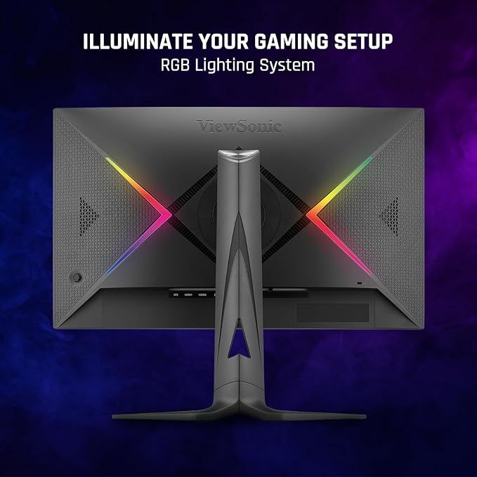 ViewSonic XG2536 25 Inch 1080p IPS Gaming Monitor with 280Hz 0.5ms FreeSync Premium NVIDIA G-Sync Compatible RGB Lighting Advanced Ergonomics HDMI DP and 65W USB-C Inputs