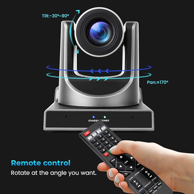 PTZ Camera 30X SDI Camera Support Optical Zoom Video and POE with Network IP Live Streaming Simultaneous 3G-SDI and USB Video Output for Conferences Church Teaching