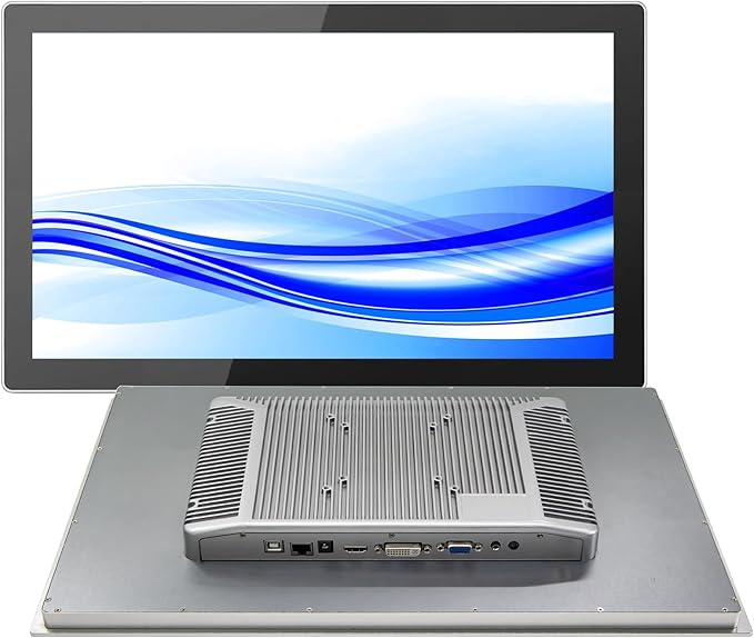 GreenTouch 15.6 Inch High Resolution Embedded Touch Screen Industrial Monitor Front IP65 Panel Rugged Metal Case Display - 1920x1080