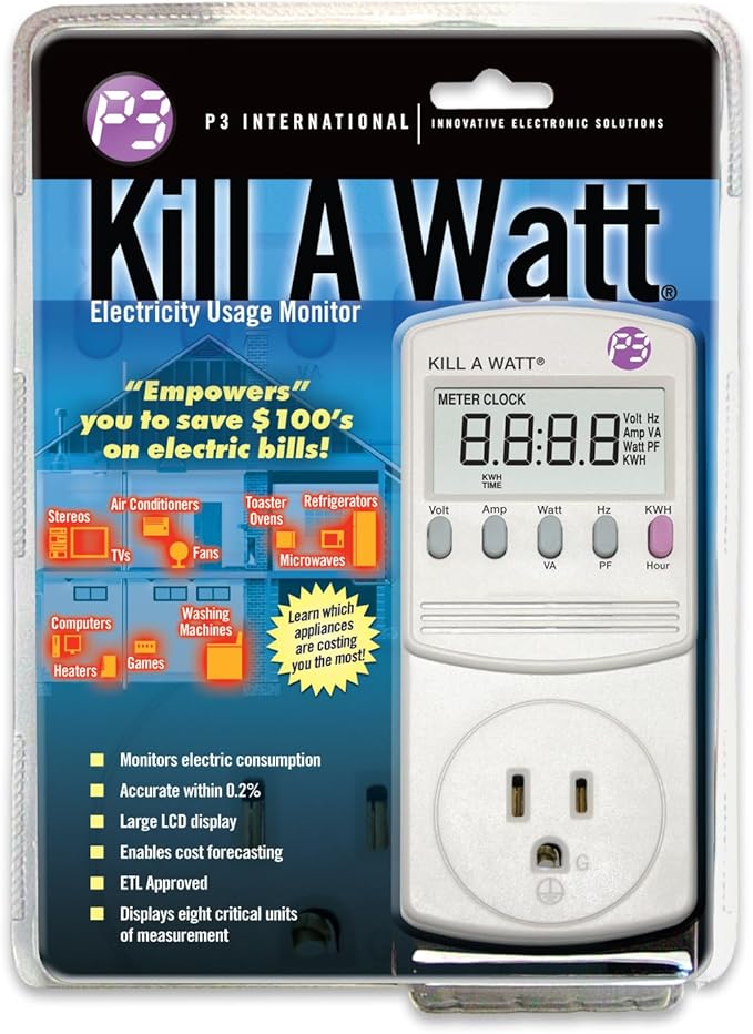 P3 International Kill-A-Watt Electric Usage Monitor
