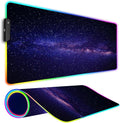 RGB Gaming Mouse Pad Large Mousepad with Led Light Gaming Accessories Keyboard Pad for Desk Non-Slip Rubber Base Big Mouse Mat for Gamer 31.5 X 11.8 Inch Black Gold Mountain