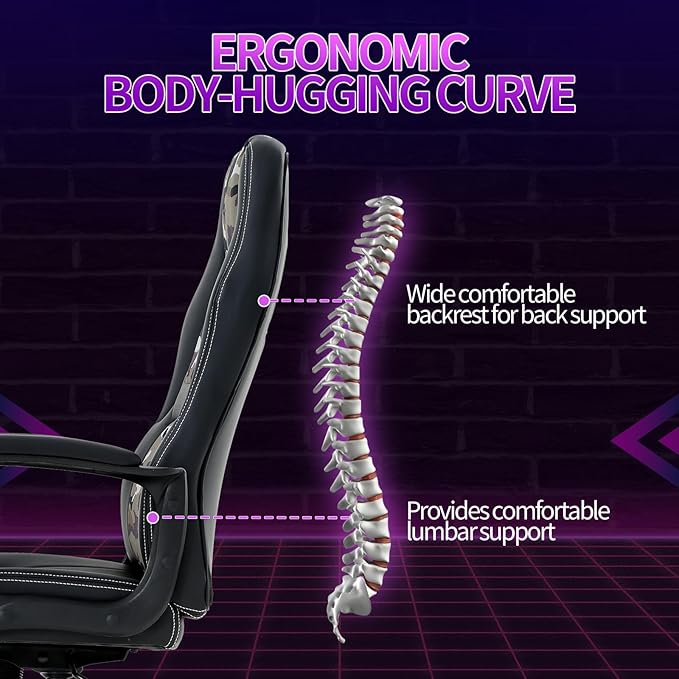 Gaming Chair Office Chair Adjustable Ergonomic High Back Massage Computer Desk Chairs with Lumbar Support PU Leather Racing Chairs Rolling Swivel for Adult &amp TeenCamo