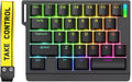 HE30 Rapid Trigger Gaming KeyboardOne-Handed Magnetic Switch Hall Effect RGB HotSwap Custom Mechanical Keyboard Adjustable Actuation8kHz Hyper Polling Rate Mini Macro Gasket Keypad (Black)