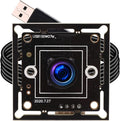 ELP Megapixel Super Mini 720p USB Camera Module Wide Angle with 120degree M7 Lens HD Digital Embedded Webcam Board for Computer USB2.0 UVC Video PC Opencv Camera Modulewith 3.3ft/1m Cable for Laptop