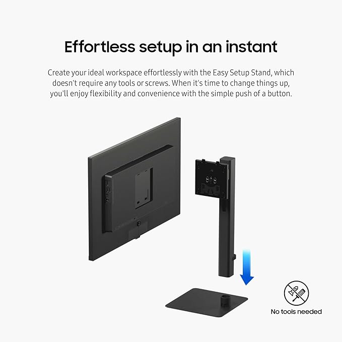 SAMSUNG 24 ViewFinity S6 (S60UD) Series QHD High Resolution Computer Monitor 100Hz HDR10 USB-C Built-In LAN Port Daisy Chain Support Easy Setup Height Adjustable Stand LS24D606UANXZA 2024