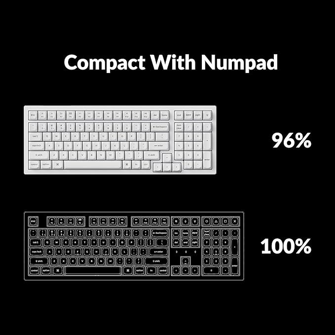 Keychron K4 Pro QMK/VIA Custom Wireless Mechanical Keyboard Programmable Hot-swappable 100 Keys RGB Backlight Wired Gaming Keyboard with K Pro Red Switches for Mac/Windows/Linux