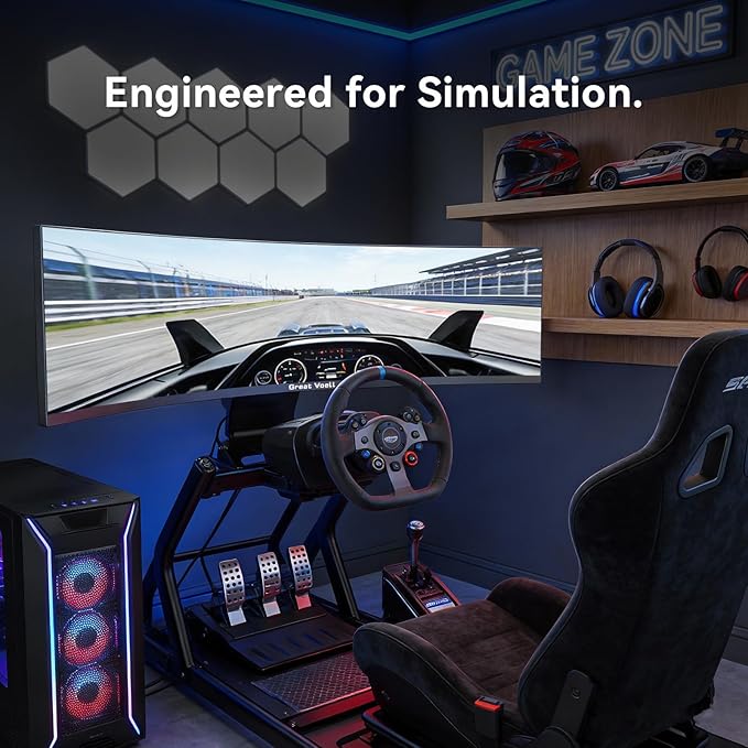 49 Inch Curved Gaming Monitor 32:9 DQHD 5K 165Hz 1ms Ultrawide Display 1500R Immersive Curvature HDR400 127% sRGB FreeSync HDMI/DP VESA Mountable for Gaming &amp Productivity